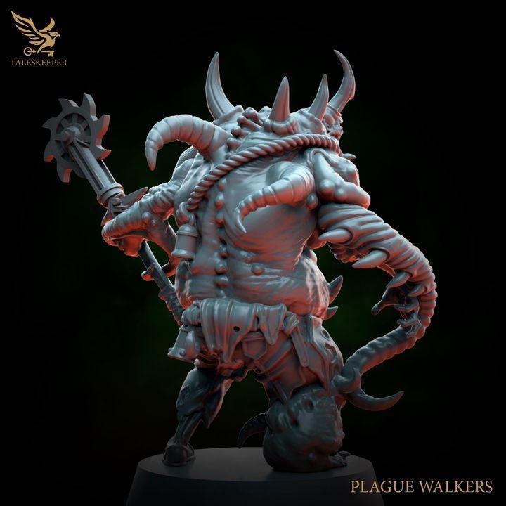 Plague Walkers - 32mm Resin Miniatures - Grimdark Tabletop Wargame Army - RPG Mini Set DnD