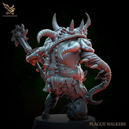 Plague Walkers - 32mm Resin Miniatures - Grimdark Tabletop Wargame Army - RPG Mini Set DnD