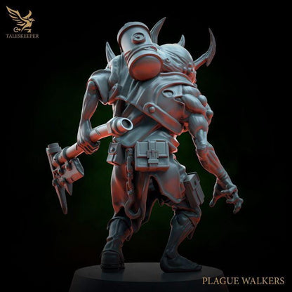 Plague Walkers - 32mm Resin Miniatures - Grimdark Tabletop Wargame Army - RPG Mini Set DnD