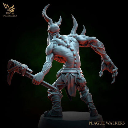 Plague Walkers - 32mm Resin Miniatures - Grimdark Tabletop Wargame Army - RPG Mini Set DnD