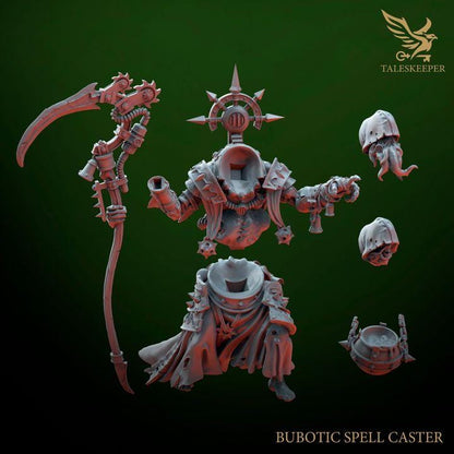 Decay Bubotic Spell Caster - 32mm Resin Miniatures - Grimdark Tabletop Wrgame Army - RPG Mini Set DnD