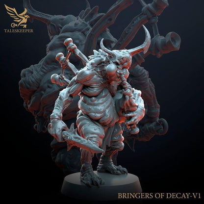 Bringers of Decay B - 32mm Resin Miniatures - Grimdark Tabletop Wrgame Army - RPG Mini Set DnD