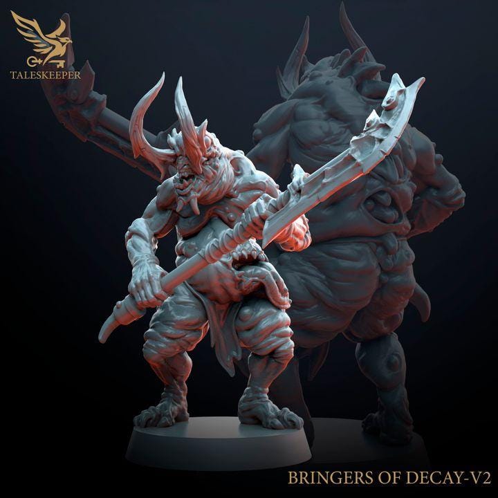 Bringers of Decay B - 32mm Resin Miniatures - Grimdark Tabletop Wrgame Army - RPG Mini Set DnD