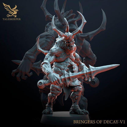 Bringers of Decay B - 32mm Resin Miniatures - Grimdark Tabletop Wrgame Army - RPG Mini Set DnD