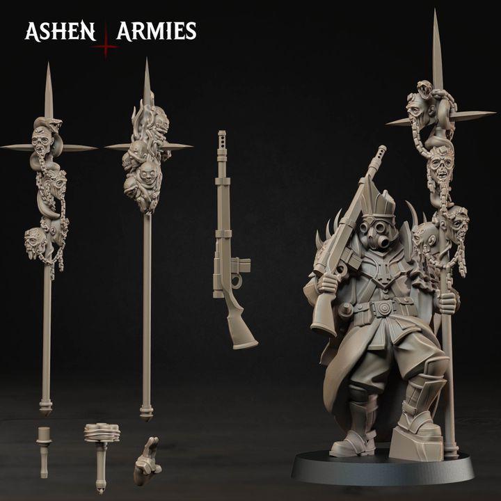Grimdark Trench Priest Apokalypse – Resin Miniature Proxy Multi Kit
