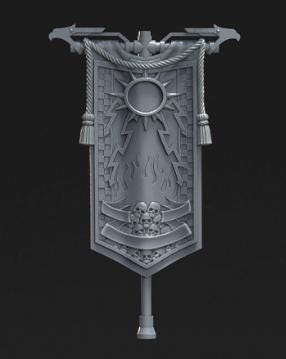 Grimdark Sci Fi Banner –  Bit Pack Set Proxy Miniatures for Tabletop Wargaming