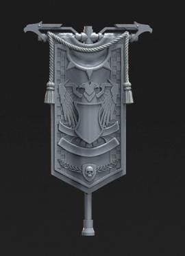 Grimdark Sci Fi Banner –  Bit Pack Set Proxy Miniatures for Tabletop Wargaming