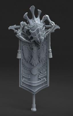 Grimdark Sci Fi Banner –  Bit Pack Set Proxy Miniatures for Tabletop Wargaming