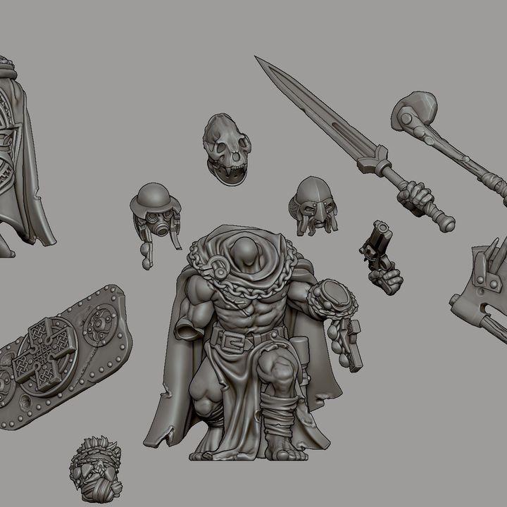 Grimdark Trench Proxy Miniature –Gaelic Breakthrough Force Soldier – Tabletop Figure