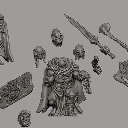 Grimdark Trench Proxy Miniature –Gaelic Breakthrough Force Soldier – Tabletop Figure