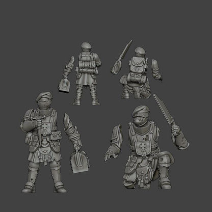 Grimdark Trench Proxy Miniature –Medic Highlander Alba Soldier – Tabletop Figure