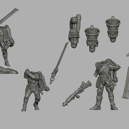 Grimdark Trench Proxy Miniature – Prussia Steel Hunter – Tabletop Figure