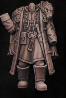 Grimdark Trench Proxy Miniatures – Cossacks Lieutnant
