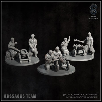 Grimdark Trench Proxy Miniatures – Cossacks Warband Expansion Set B