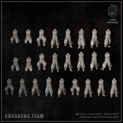 Grimdark Trench Proxy Miniatures – Cossacks Warband Expansion Set B