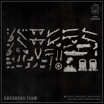Grimdark Trench Proxy Miniatures – Cossacks Warband Expansion Set B
