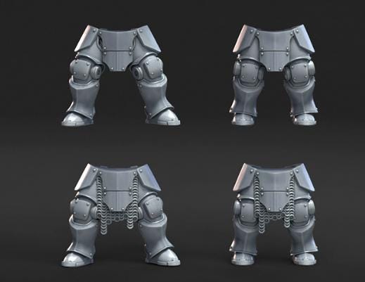 Grimdark Heavy Armor Pack Antioch –  Bit Pack Set Proxy Miniatures for Tabletop Wargaming