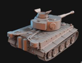 Weird War German Tiger Tank – Walker – 32mm Sci-Fi WWII Tabletop Proxies