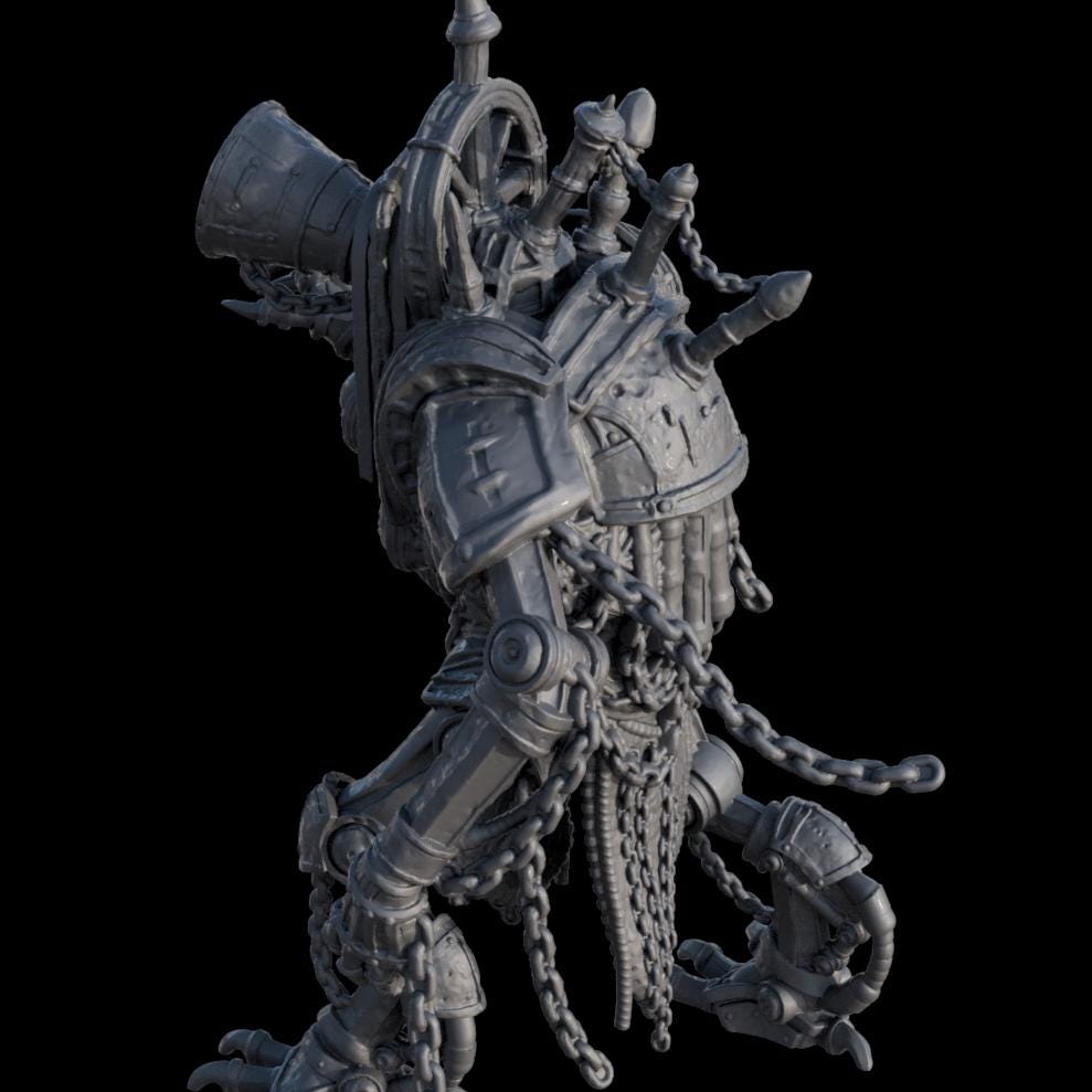 Grimdark Trench Proxy Miniatures – Fanatical Pilgrim The Walking Mass – Tabletop Figures