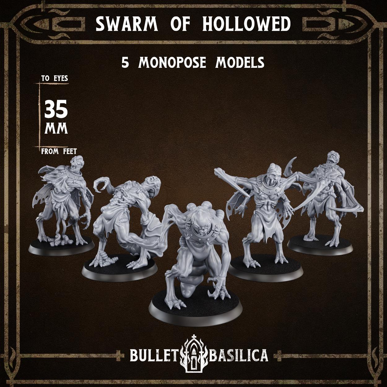 Grimdark Trench Warfare Thrall Infantry Proxy Set – Resin Wargaming Miniatures