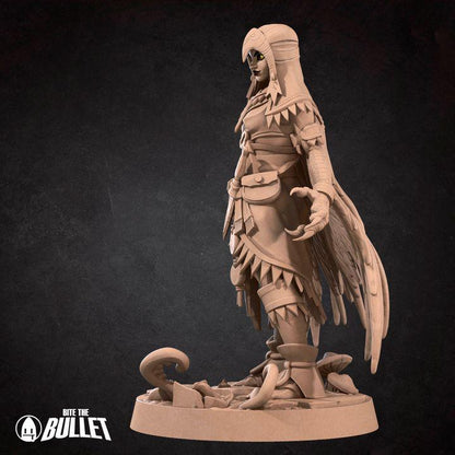 Human Shifter Miniature - Fantasy RPG Character - Tabletop RPG Mini - 32mm Resin Miniature - Druid Fighter Mini