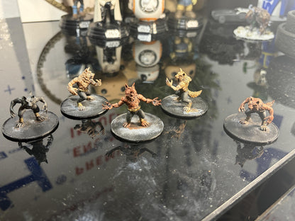 Weird War Infantry Squad – Werwolf (5 Miniatures) – 28mm Sci-Fi WWII Tabletop Proxies
