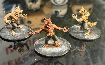 Weird War Infantry Squad – Werwolf (5 Miniatures) – 28mm Sci-Fi WWII Tabletop Proxies