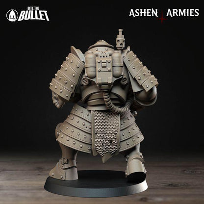Trench Crusade Compatibel - Shogunate Heavy Mechanized Infanterie Flamethrower- Warfare Proxy Miniatures – 32mm Resin Grimdark Miniature