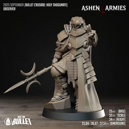Trench Crusade Compatibel - Shogunate Observer- Warfare Proxy Miniatures – 32mm Resin Grimdark Miniature