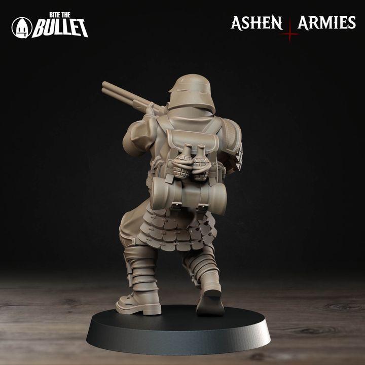 Trench Crusade Compatibel - Shogunate Yeomen (4 Miniatures) - Warfare Proxy Miniatures – 32mm Resin Grimdark Miniature