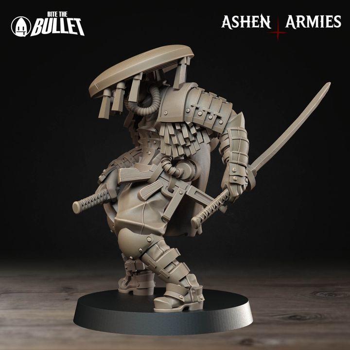 Trench Crusade Compatibel - Shogunate Trench Cleric (3 Miniatures) - Warfare Proxy Miniatures – 32mm Resin Grimdark Miniature
