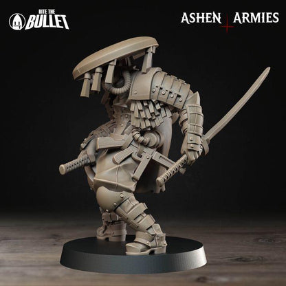 Trench Crusade Compatibel - Shogunate Trench Cleric (3 Miniatures) - Warfare Proxy Miniatures – 32mm Resin Grimdark Miniature