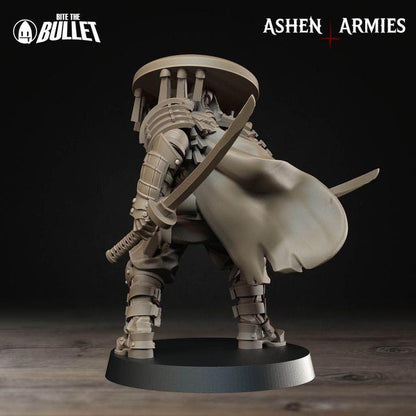 Trench Crusade Compatibel - Shogunate Trench Cleric (3 Miniatures) - Warfare Proxy Miniatures – 32mm Resin Grimdark Miniature