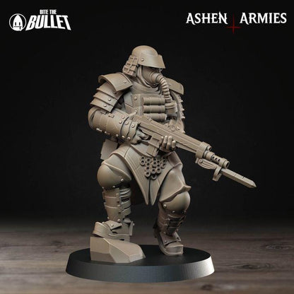 Trench Crusade Compatibel - Shogunate Combat Engineer (6 Miniatures) - Warfare Proxy Miniatures – 32mm Resin Grimdark Miniature
