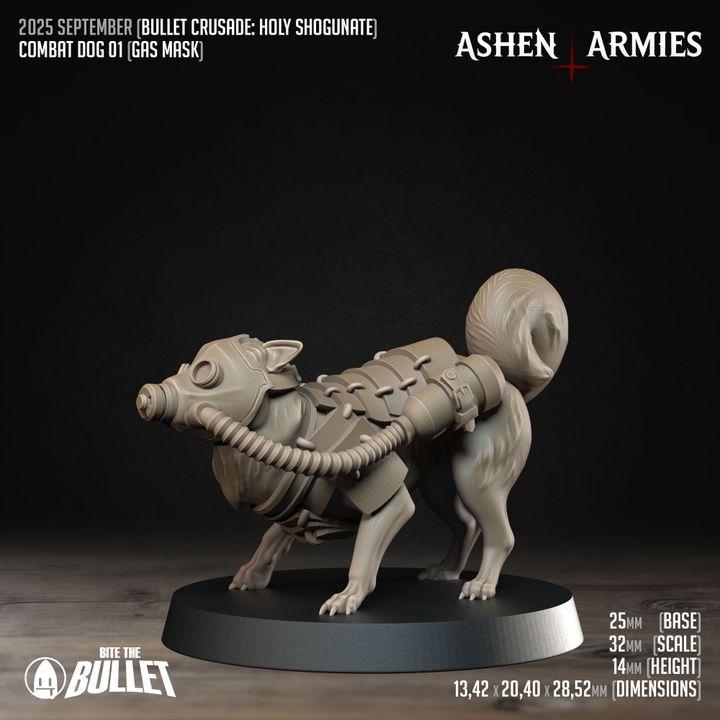 Trench Crusade Compatibel - Shogunate Combat Dog(3 Miniatures) - Warfare Proxy Miniatures – 32mm Resin Grimdark Miniature