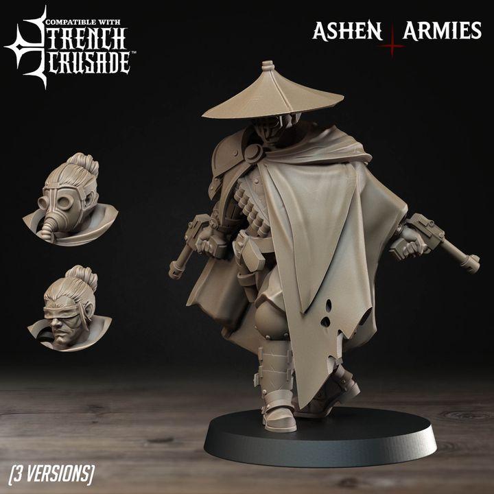 Trench Crusade Compatibel - Shogunate Sniper Priest (3 Miniatures) - Warfare Proxy Miniatures – 32mm Resin Grimdark Miniature