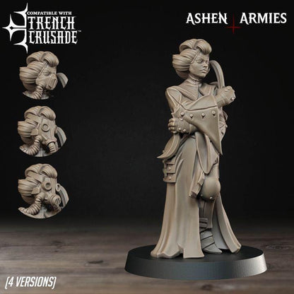 Trench Crusade Compatibel - Shogunate Combat Medic (4 Miniatures) - Warfare Proxy Miniatures – 32mm Resin Grimdark Miniature
