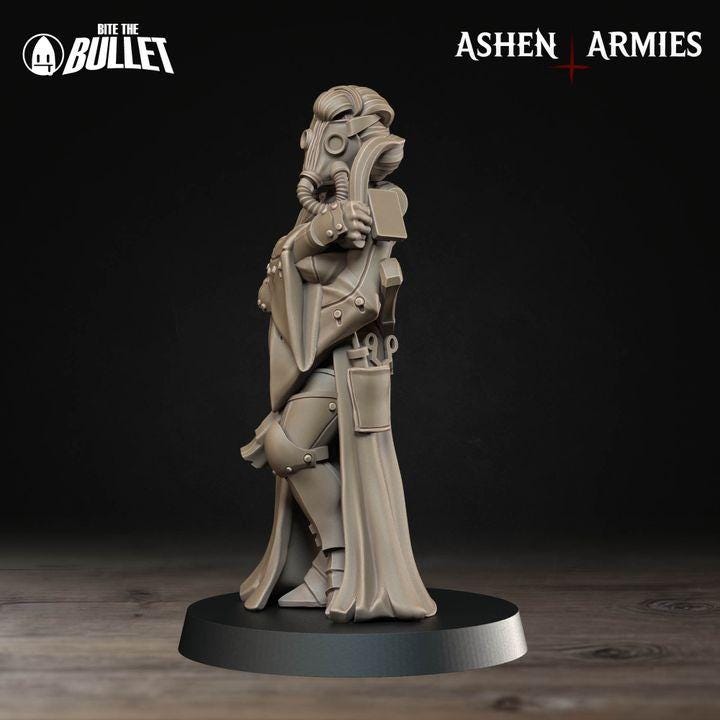 Trench Crusade Compatibel - Shogunate Combat Medic (4 Miniatures) - Warfare Proxy Miniatures – 32mm Resin Grimdark Miniature
