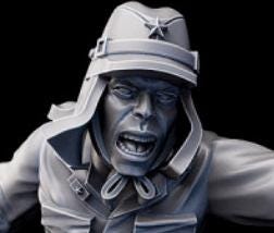 Weird War Japan Infantry Squad – Officer – 28mm Sci-Fi WWII Tabletop Proxies