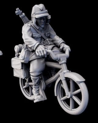 Weird War Japan Infantry Squad – Bicyle Infantry (5 Miniatures) – 28mm Sci-Fi WWII Tabletop Proxies