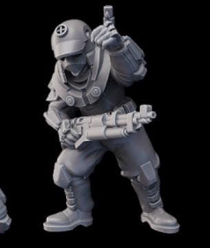 Weird War Japan Infantry Squad – Elite Shadow Units (5 Miniatures) – 28mm Sci-Fi WWII Tabletop Proxies