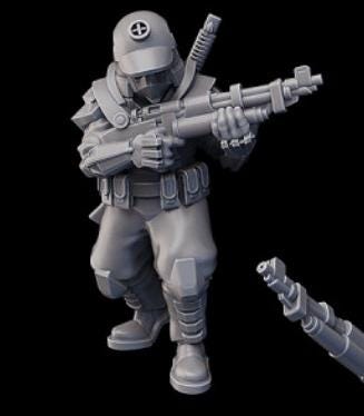 Weird War Japan Infantry Squad – Elite Shadow Units (5 Miniatures) – 28mm Sci-Fi WWII Tabletop Proxies