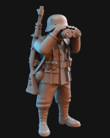 Weird War Infantry Squad – Heavy Mortar – 28mm Sci-Fi WWII Tabletop Proxies