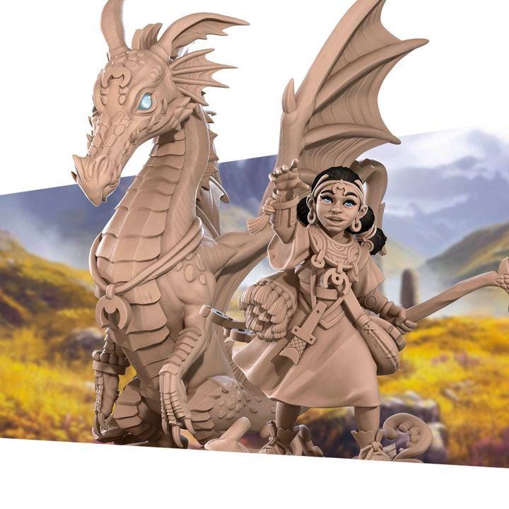 Hero Bundle B - Fantasy RPG Character(12 Miniatures) - Tabletop RPG Mini - 32mm Resin Miniature - Iconic Heroes