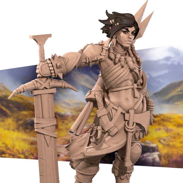 Hero Bundle B - Fantasy RPG Character(12 Miniatures) - Tabletop RPG Mini - 32mm Resin Miniature - Iconic Heroes