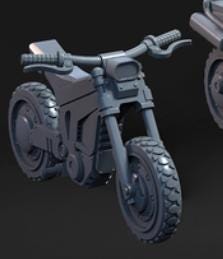 Grimdark Bike Bit Set –  Bit Pack Set Proxy Miniatures for Tabletop Wargaming