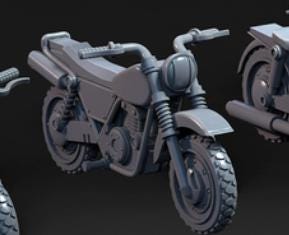 Grimdark Bike Bit Set –  Bit Pack Set Proxy Miniatures for Tabletop Wargaming