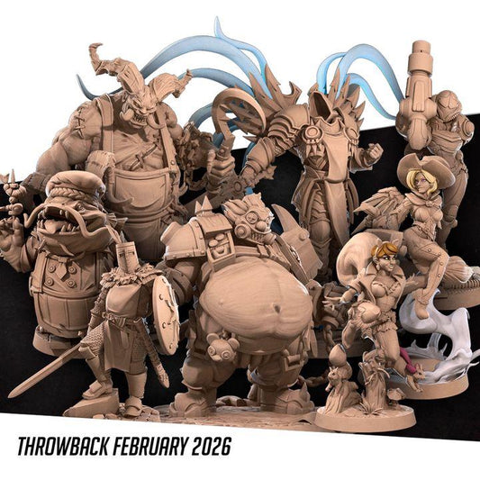 Hero Bundle D - Fantasy RPG Character(9 Miniatures) - Tabletop RPG Mini - 32mm Resin Miniature - Iconic Heroes