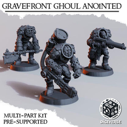 Grimdark Armored Zealots B Proxy Miniatures – 32mm Resin Wargaming Models