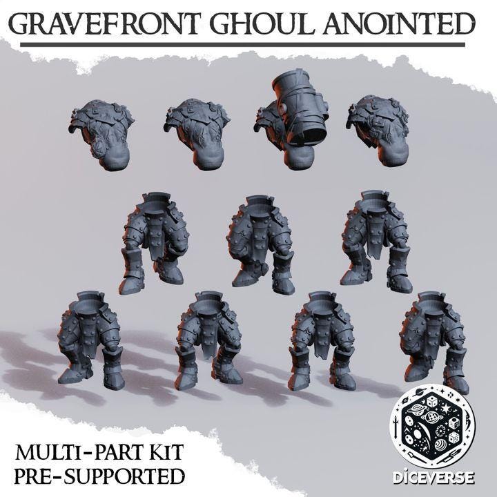 Grimdark Armored Zealots B Proxy Miniatures – 32mm Resin Wargaming Models